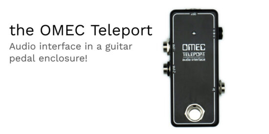 OMEC Teleport audio interface guitar pedal