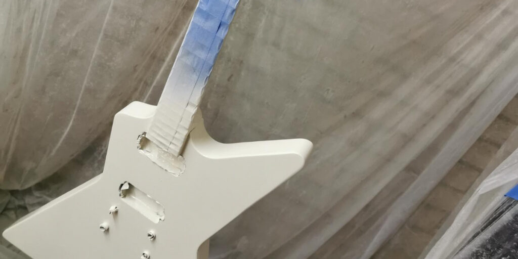 Guitar kit build painting process