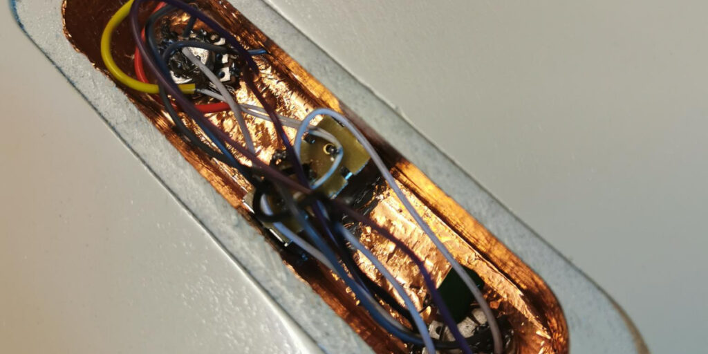 Guitar build kit soldering (it's a mess)