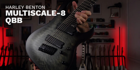 Harley Benton Multiscale eight-string guitar
